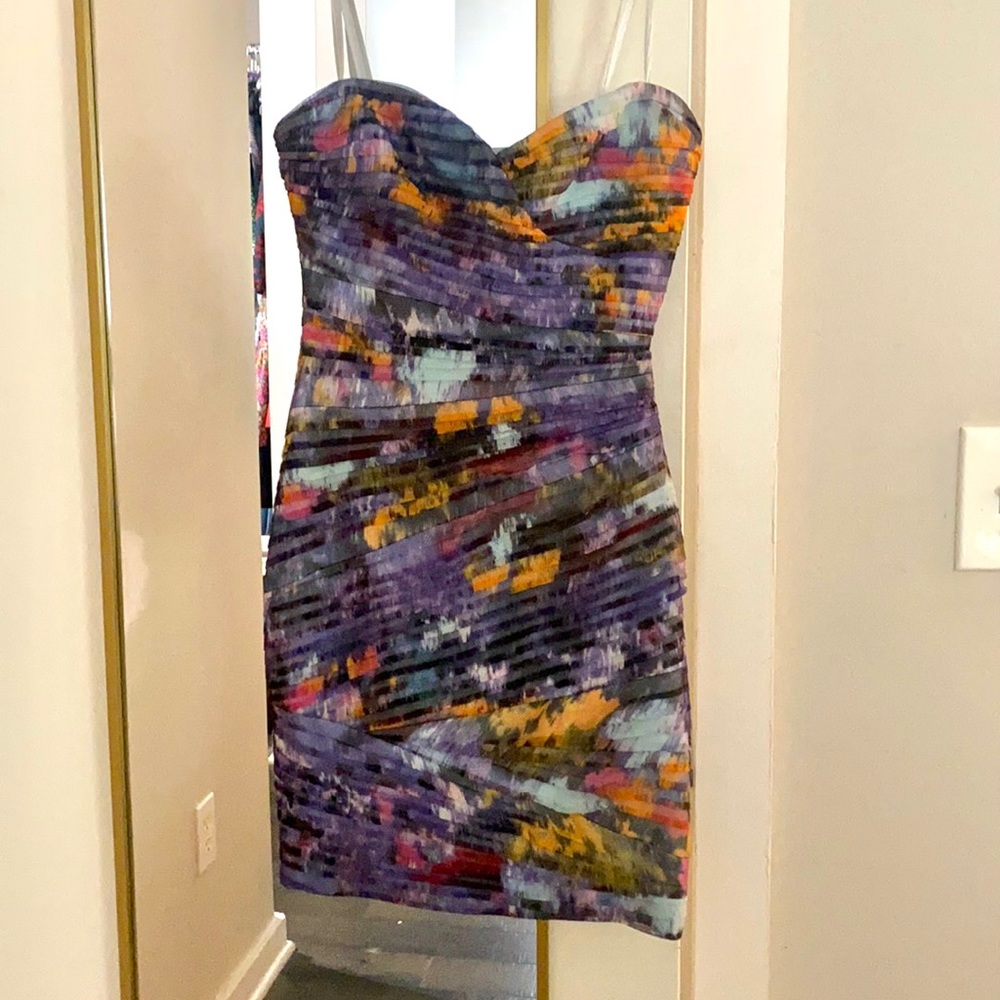 BCBG MAXAZRIA purple body on dress “Kameron” size 0